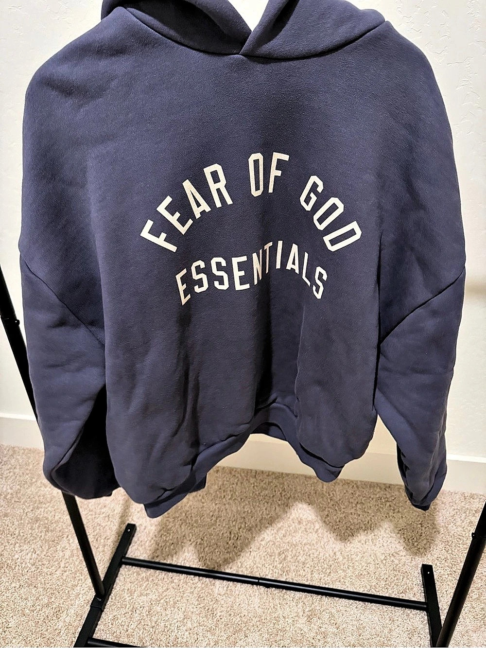 Fear of God Essentials Arch Logo Hoodie Blue